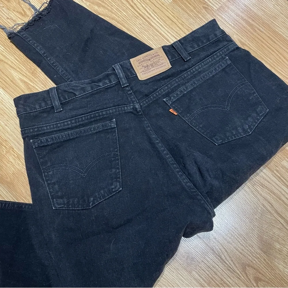 Vintage Black Levi’s Jeans with Orange Tab - Picture 2 of 4